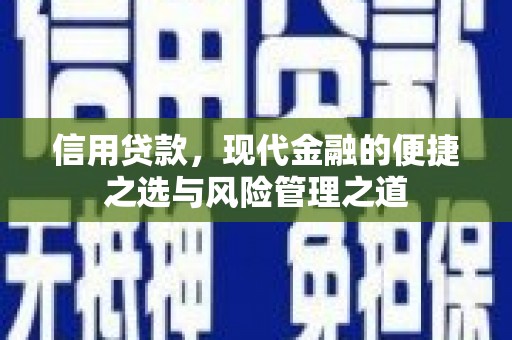 盱眙信用贷款，现代金融的便捷之选与风险管理之道