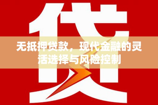 盱眙无抵押贷款，现代金融的灵活选择与风险控制