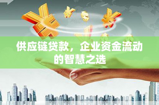 盱眙供应链贷款，企业资金流动的智慧之选