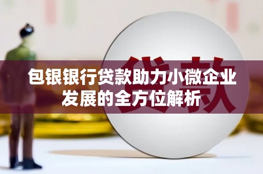 盱眙包银银行贷款助力小微企业发展的全方位解析