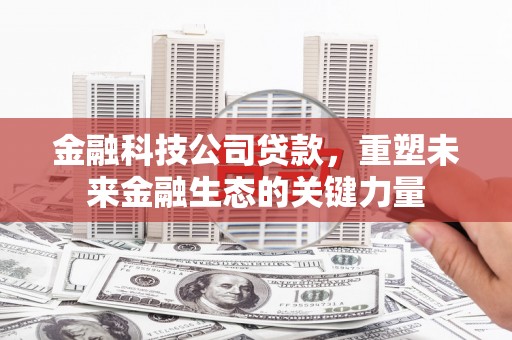盱眙金融科技公司贷款，重塑未来金融生态的关键力量