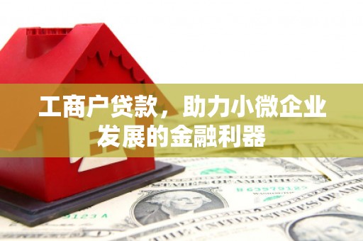 盱眙工商户贷款，助力小微企业发展的金融利器