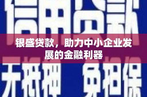 盱眙银盛贷款，助力中小企业发展的金融利器