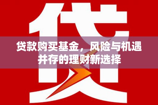 盱眙贷款购买基金，风险与机遇并存的理财新选择