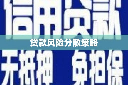 盱眙贷款风险分散策略
