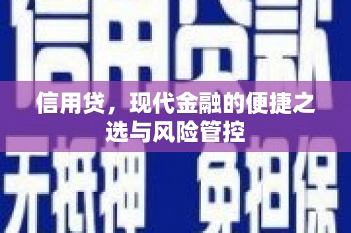 盱眙信用贷，现代金融的便捷之选与风险管控
