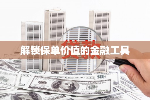 盱眙解锁保单价值的金融工具